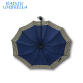 El paraguas colorido barato promocional del control del paraguas del nuevo color liso modificó para requisitos particulares 3 paraguas plegable